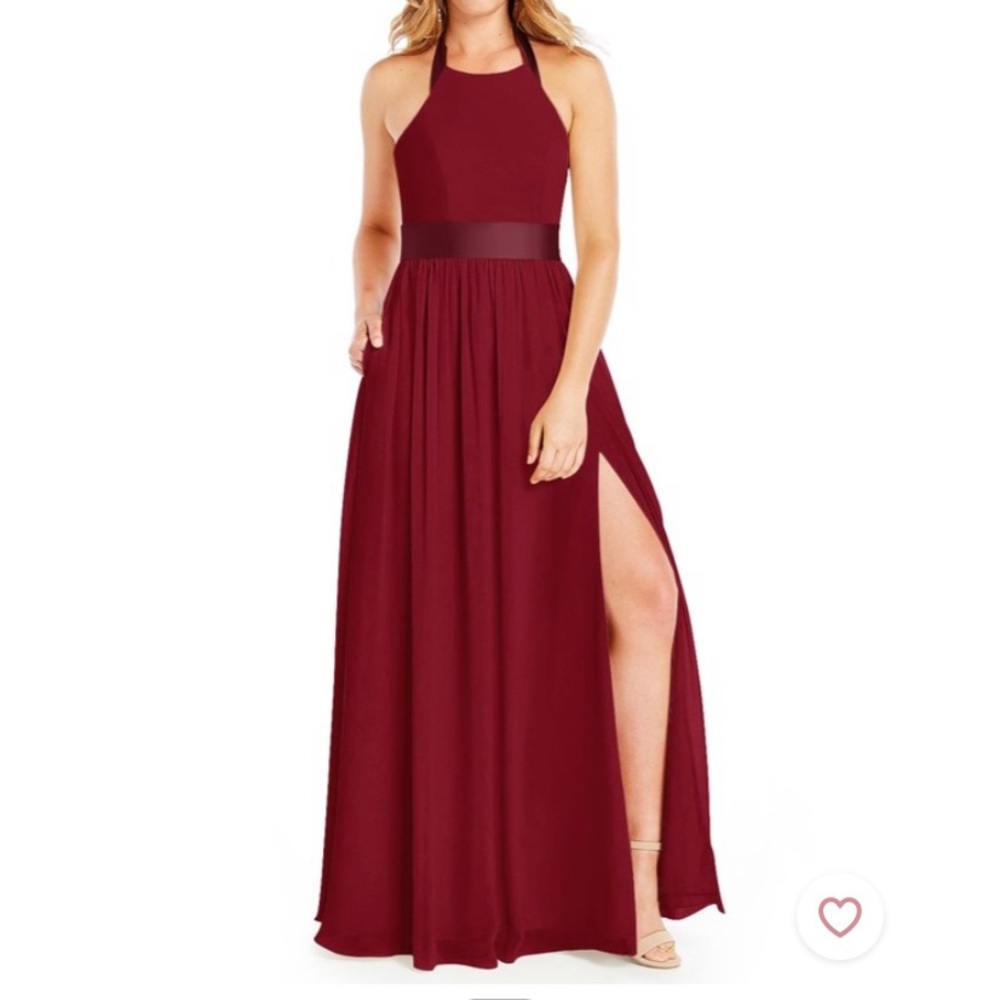 Azazie aurora A4 Burgundy bridesmaids dress